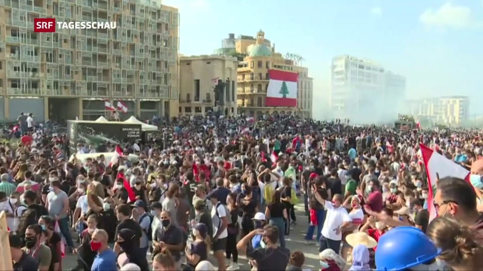 Grossdemonstration in Beirut
