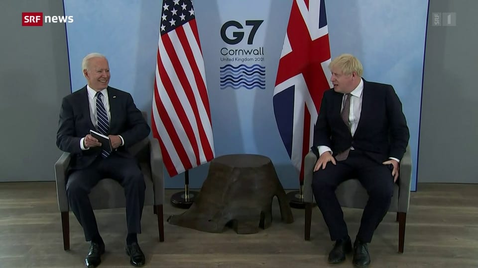 US-Präsident Biden trifft britischen Premier Johnson