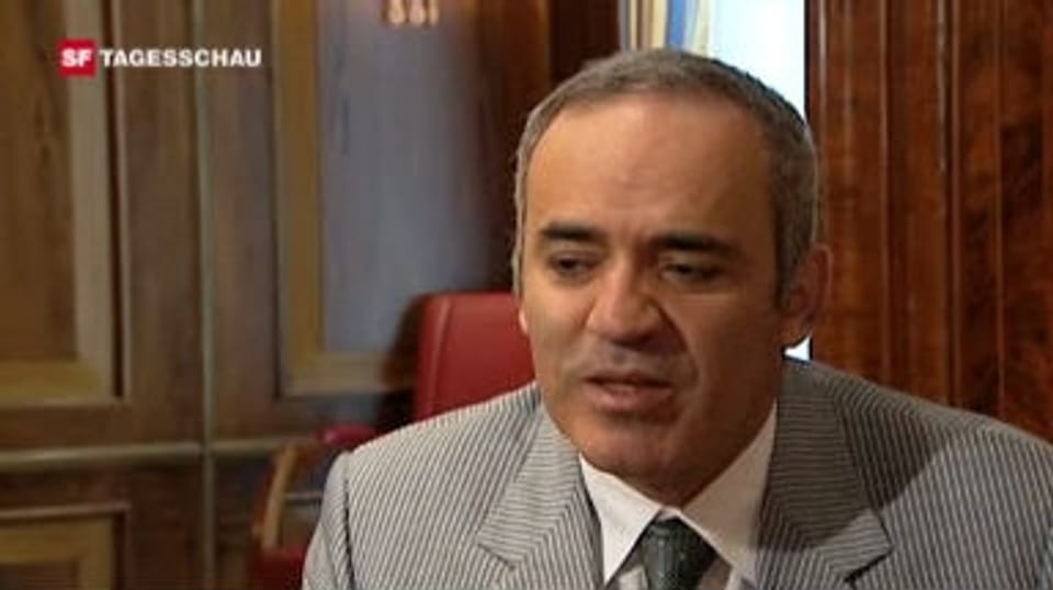 Kasparow im «Tagesschau»-Interview 2009