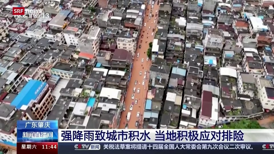 Überschwemmungen und Erdrutsche in Guangdong
