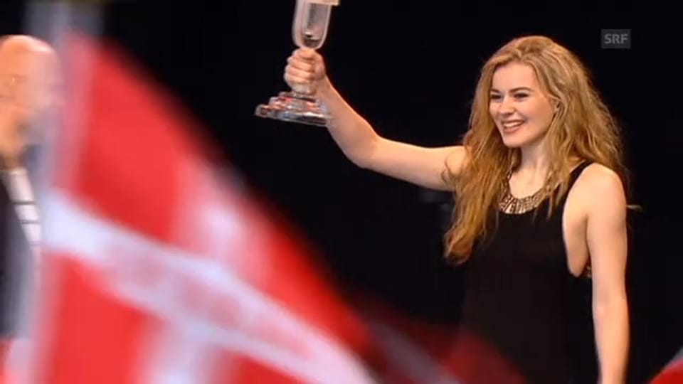 Eurovision-Siegerin Emmilie de Forest wird in Kopenhagen bejubelt