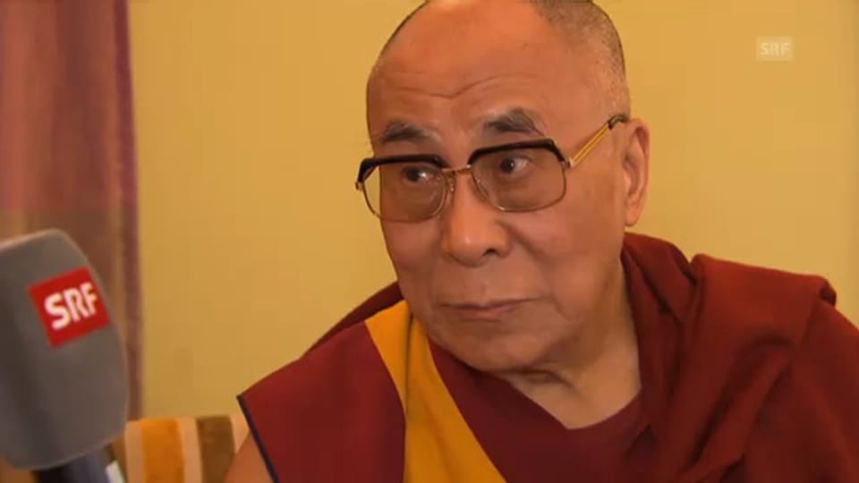 Dalai Lama im Interview mit der Tagesschau