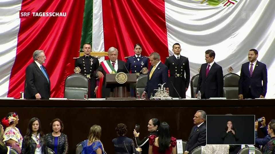 Mexikos Präsident Obrador vereidigt