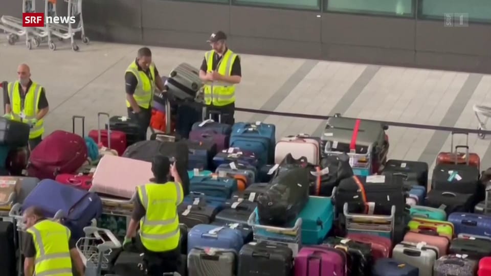 Aus dem Archiv: Chaos an den Flughäfen wegen Personalmangel