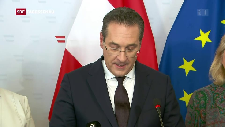Aus dem Archiv: Rücktritt von Vizekanzler Strache in Österreich