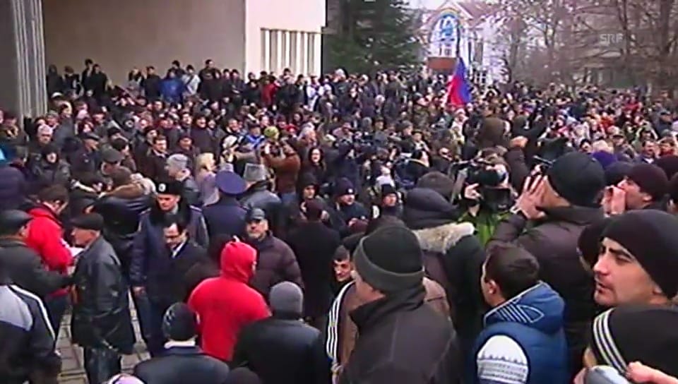 Proteste auf der Halbinsel Krim