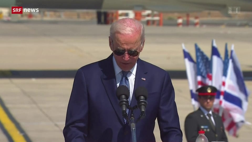 US-Präsident Biden trifft in Israel ein