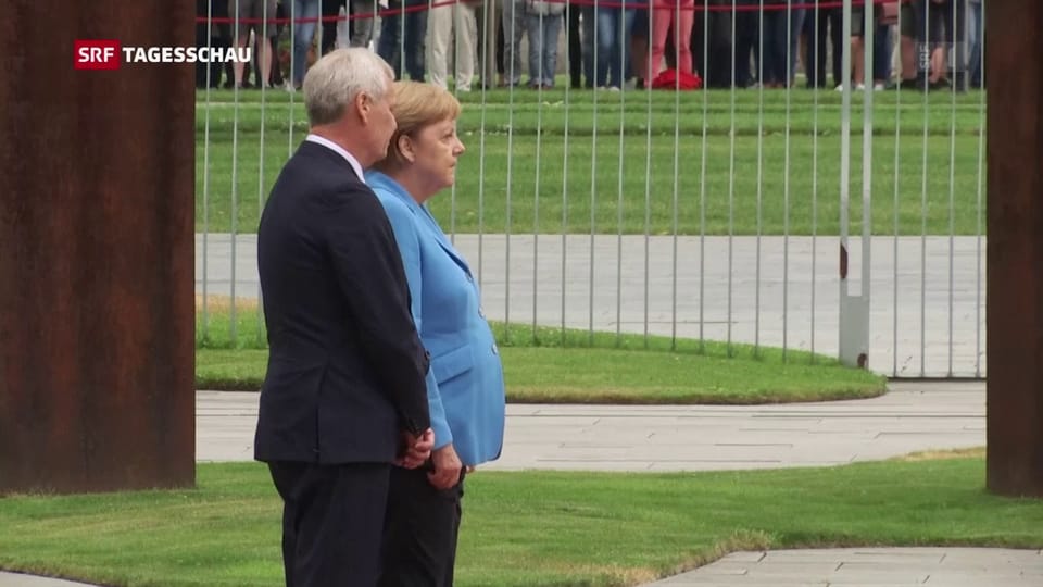 Dritter Zitteranfall von Angela Merkel innert Kürze