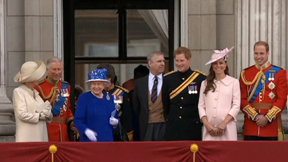 Britische Royals bei «Trooping the Color» (unkom. Video)