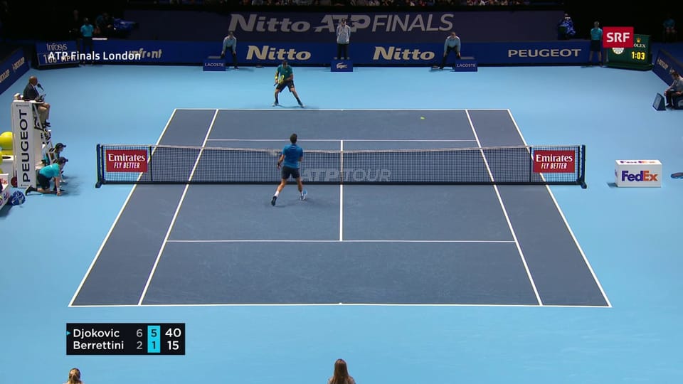 Die Live-Highlights bei Djokovic - Berrettini 