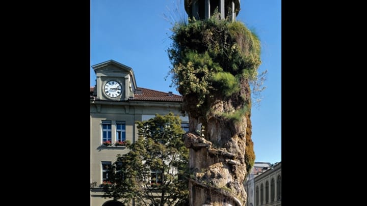 Peter Brandenberger zum Brunnen von Meret Oppenheim in Bern.