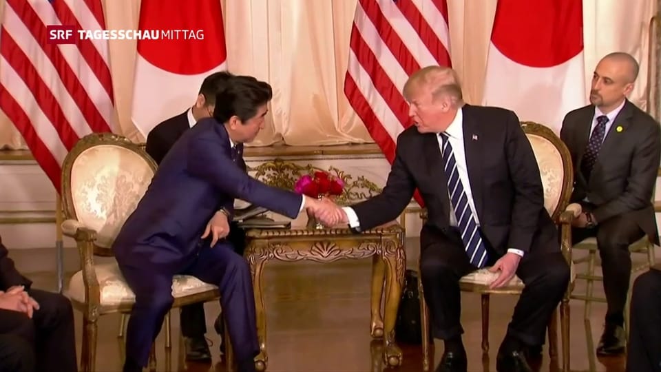 Abe zu Besuch bei Trump