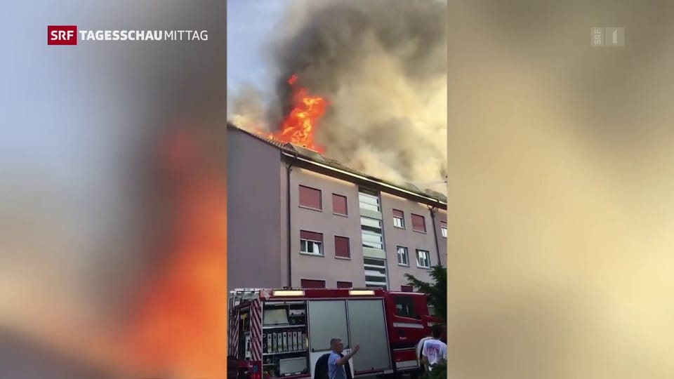 Berner Mehrfamilienhaus in Flammen