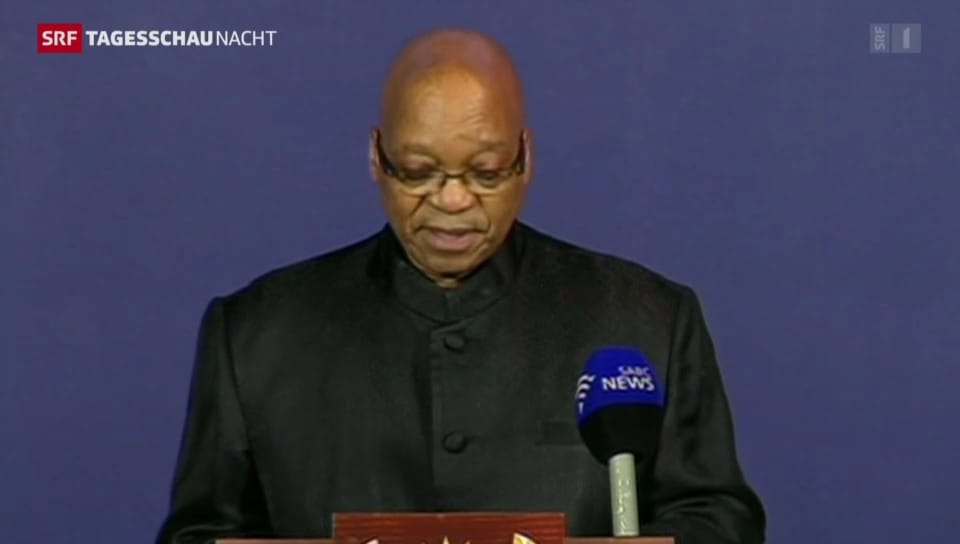 Zuma verkündet Tod Mandelas