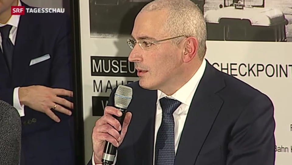 Chodorkowski stellt sich den Medien