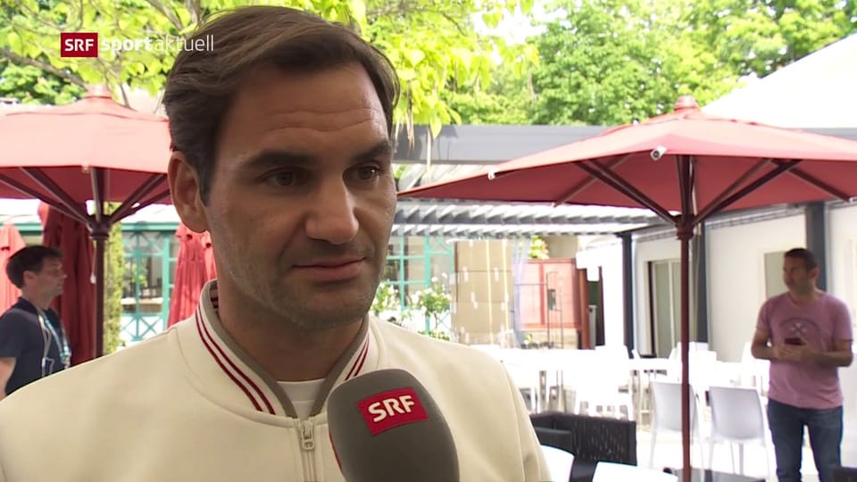 Roger Federer vor dem Start der French Open