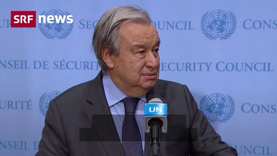 António Guterres: «Dieser Konflikt muss jetzt aufhören»