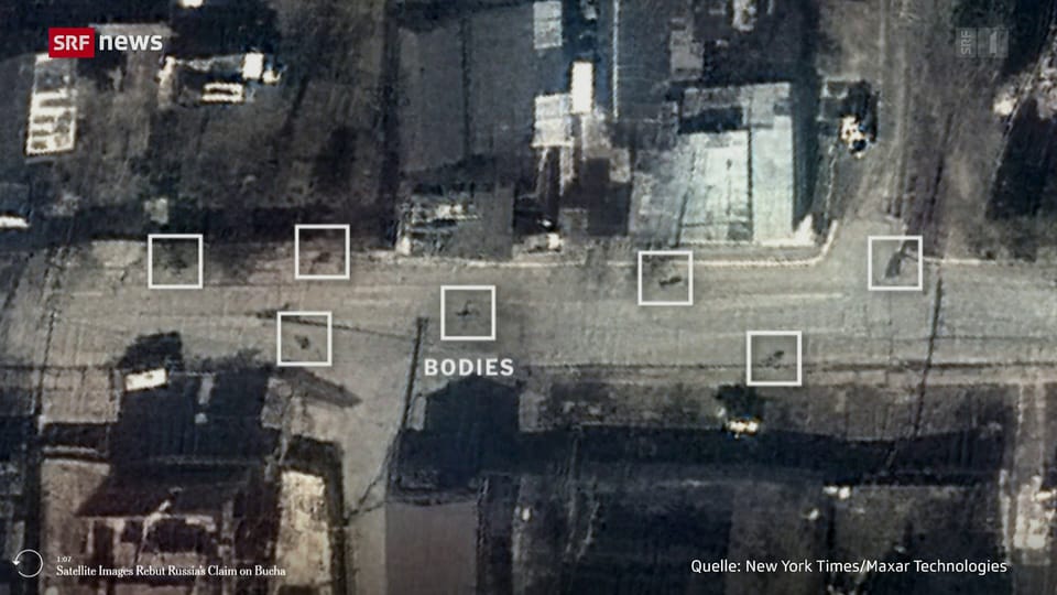 Bei der Einschätzung der Gräueltaten liefern Satellitenbilder wichtige Beweise