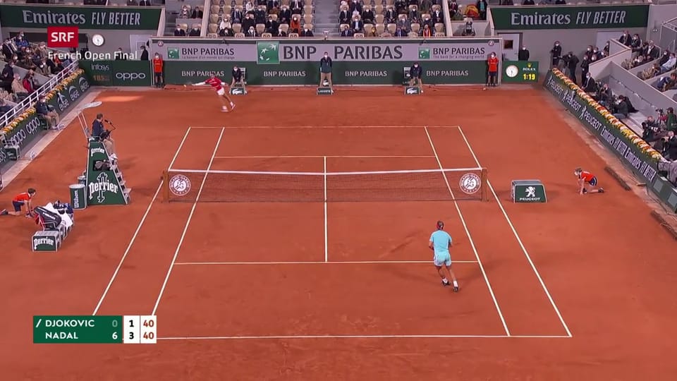 Djokovic rettet sich mirakulös – Punkt geht an Nadal