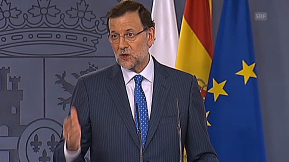 Tagesschau 15.7.: Mariano Rajoy rechtfertigt sich