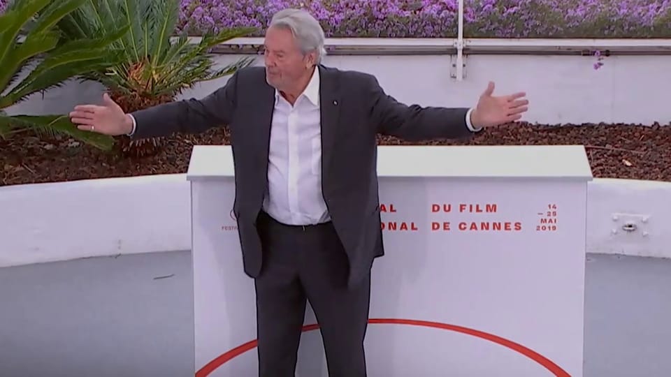 Ehrenpalme für Alain Delon in Cannes