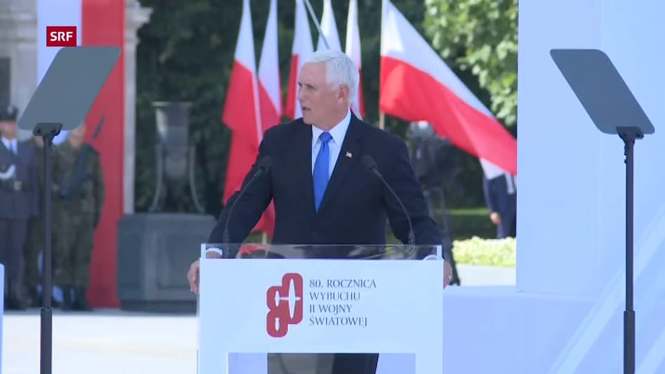 Pence: «Amerika liebt Polen und das polnische Volk» (engl.)