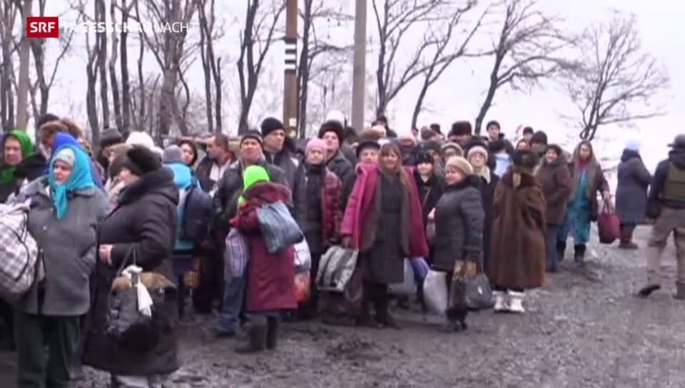 Hunderte Zivilisten aus Debalzewo evakuiert