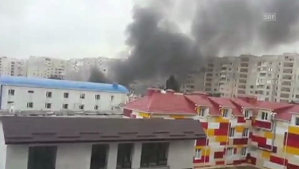 Luftangriffe bei Donezk