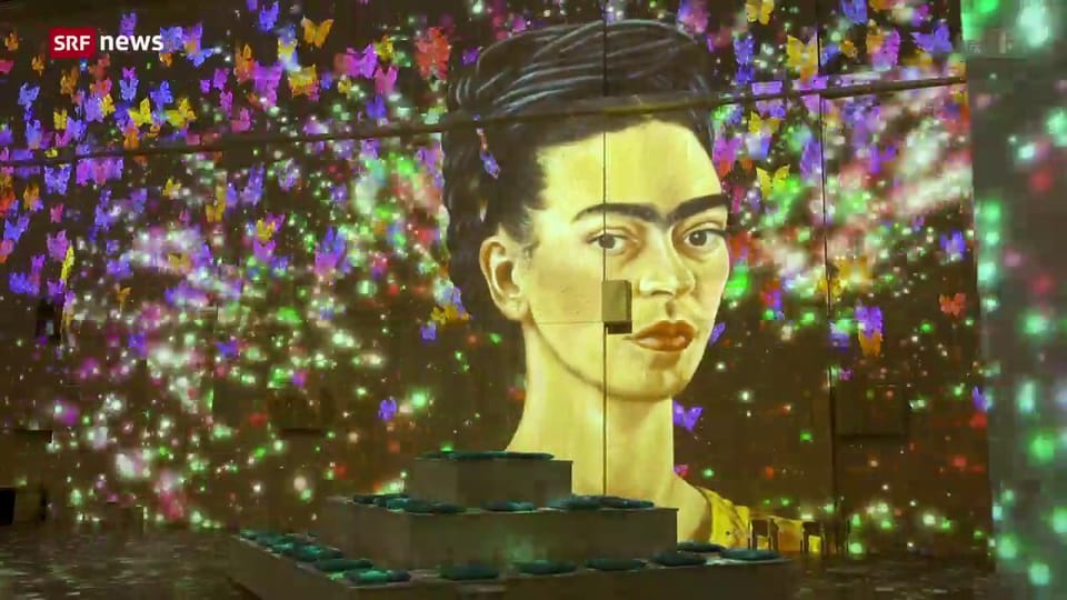 «Viva Frida Kahlo»-Installation in der Lichthalle Maag Zürich