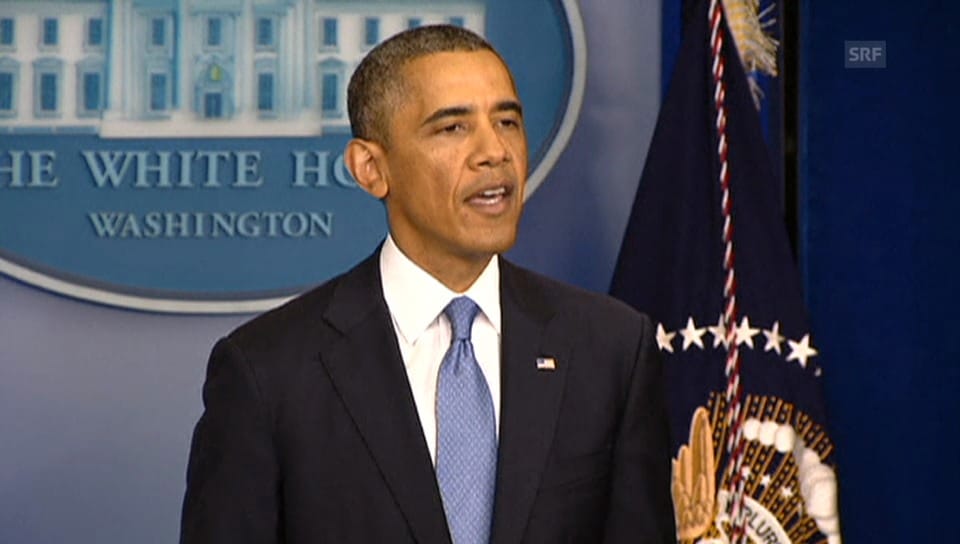 Obama erklärt, was sich mit dem Shutdown verändert (Originalsprache)