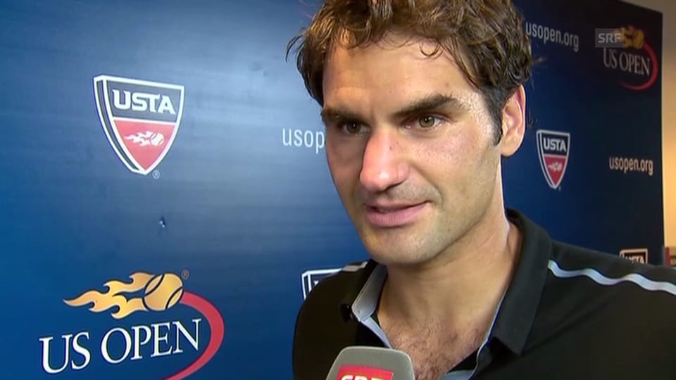 Tennis: Interview Federer nach Achtelfinal