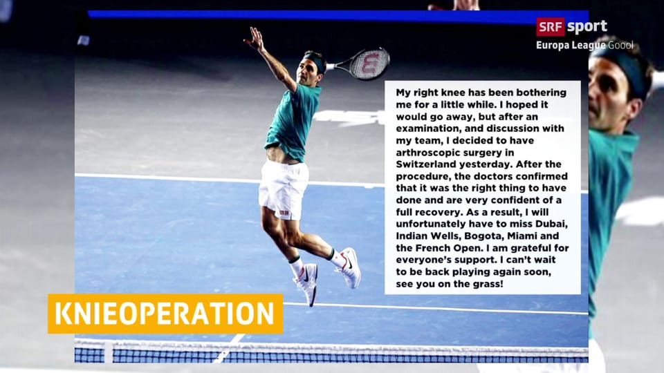 Aus dem Archiv: Lange Pause für Federer