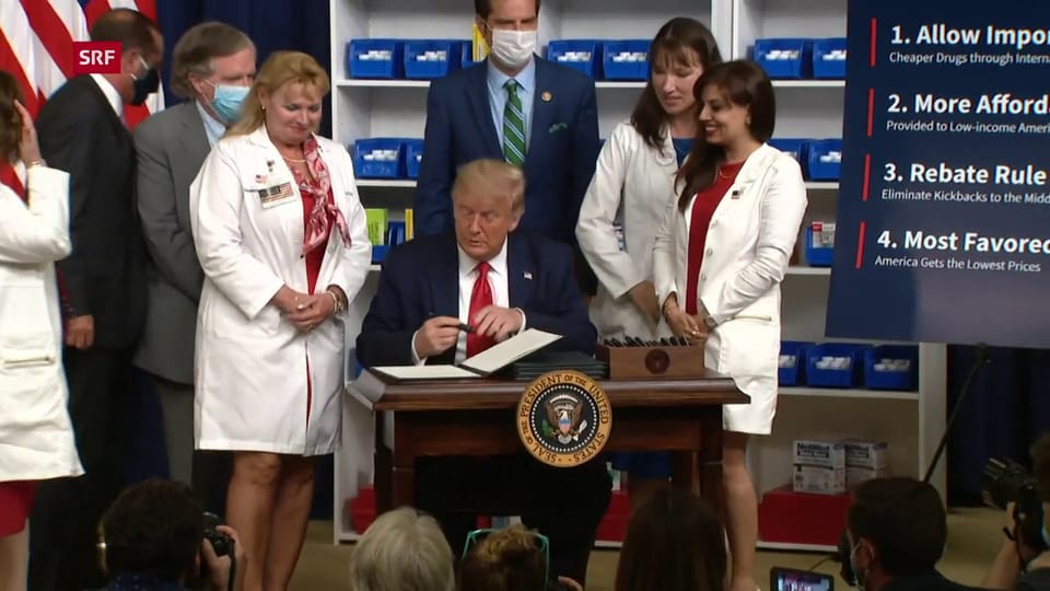 Für tiefere Medikamentenpreise: Trump unterzeichnet vier Erlasse