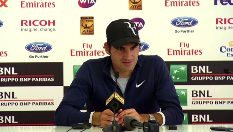 Rom 2014: Federer scheitert an Chardy