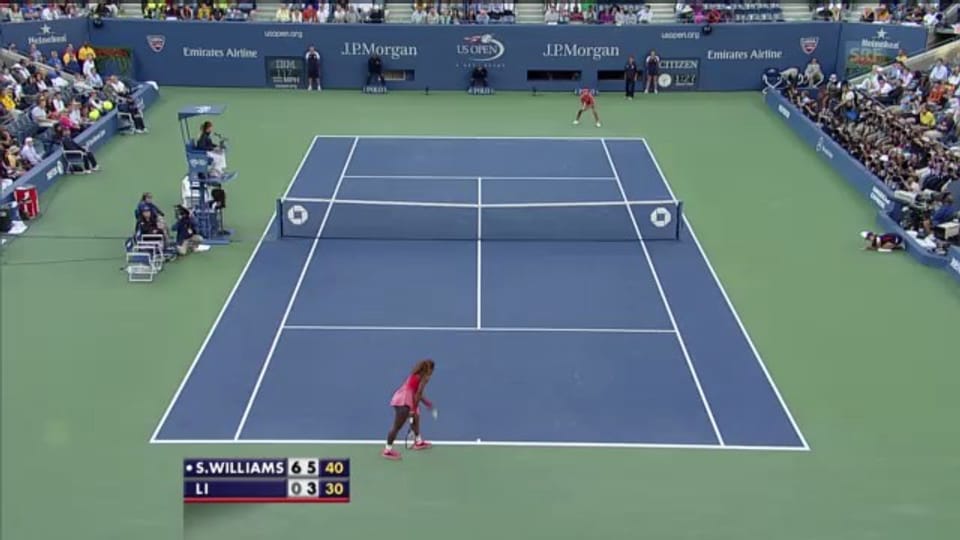 Tennis: Williams' Matchball gegen Li (unkommentiert)