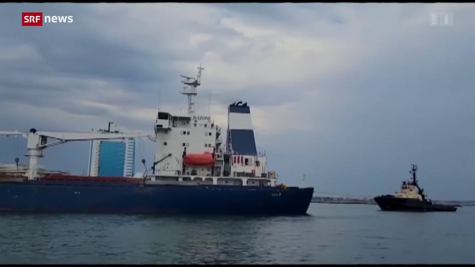 Archiv: Erstes Getreide-Schiff verlässt den Hafen von Odessa