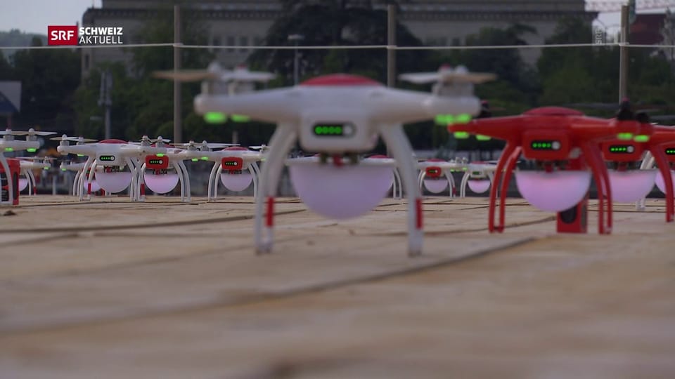 Drohnenshow am «Züri Fäscht»