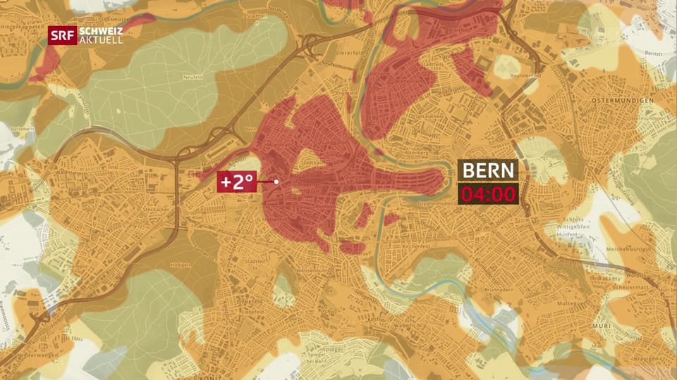 Aus dem Archiv: Bern will wissen, wo sich die Hitze staut