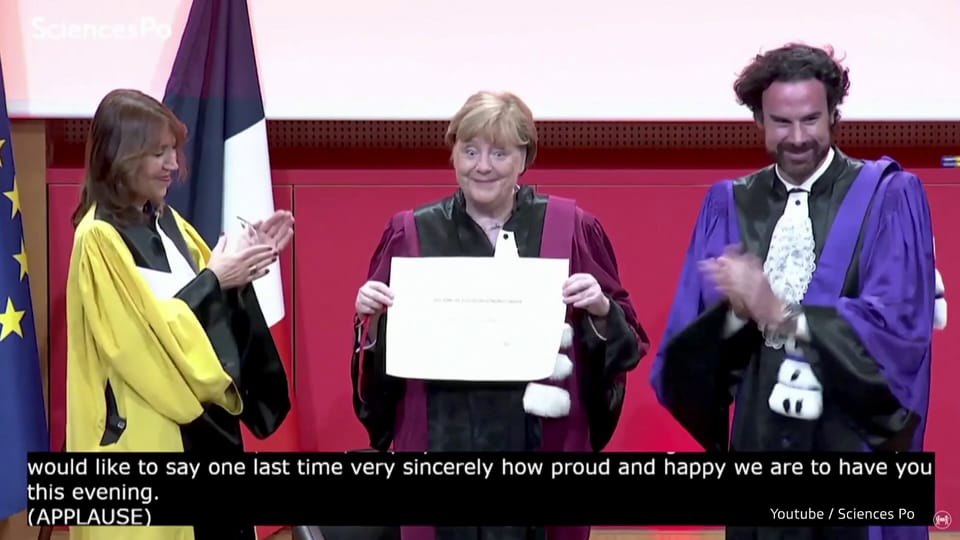 Angela Merkel erhält Ehrendoktorwürde