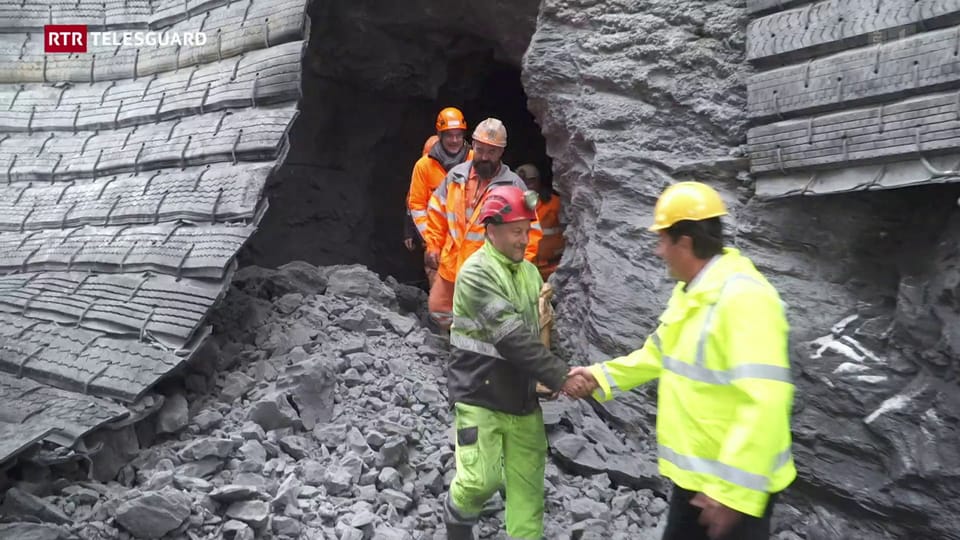 Perforaziun dal tunnel Val Alpetta