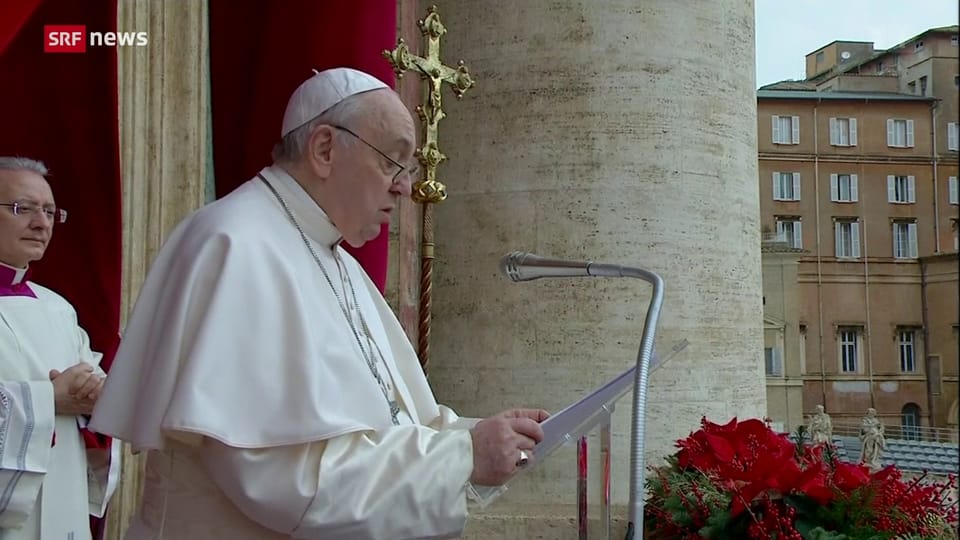 Papst spendet Segen «urbi et orbi» von der Loggia