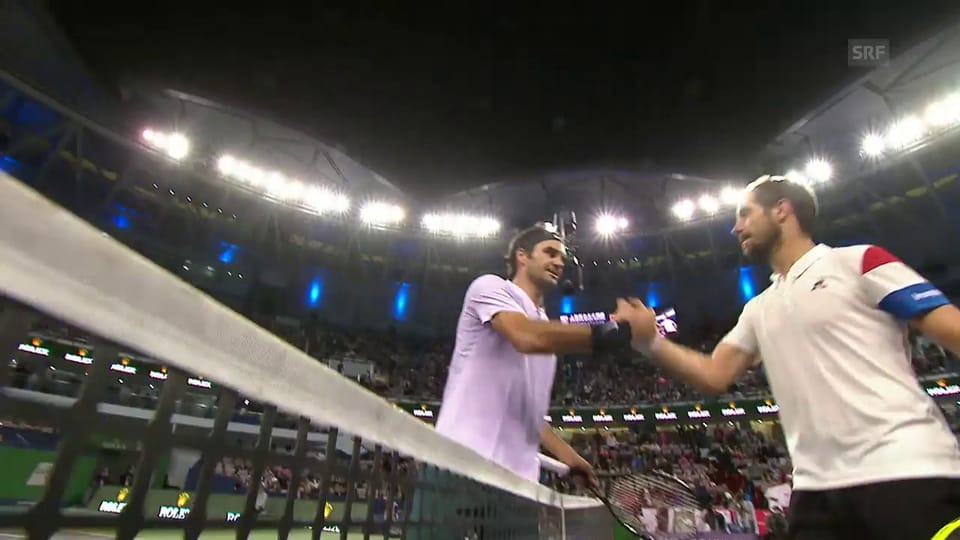 Gasquet muss Federer gratulieren