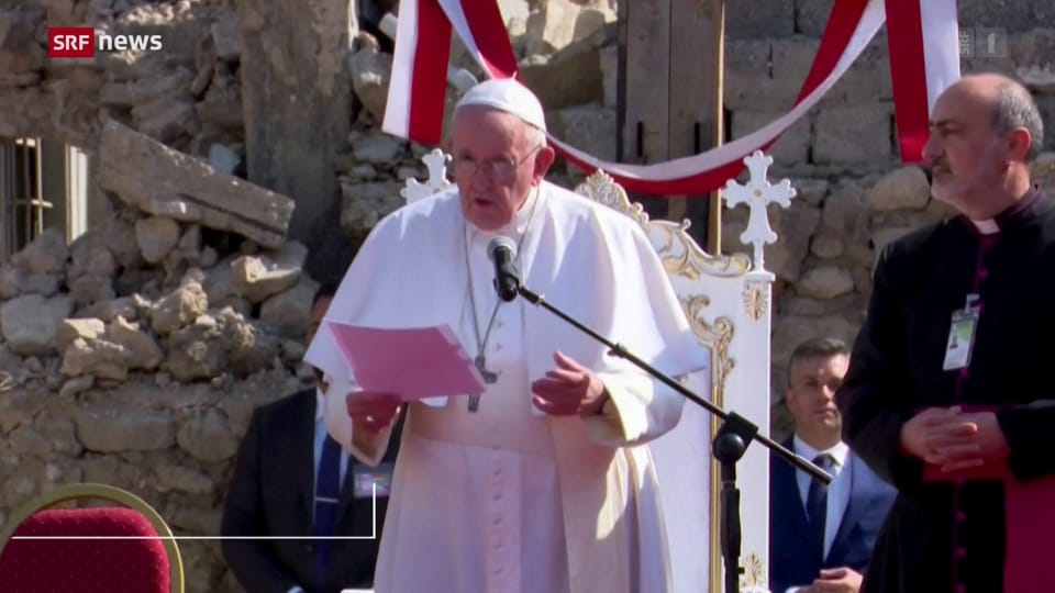 Papst will Messe für 10'000 Gläubige in Erbil halten