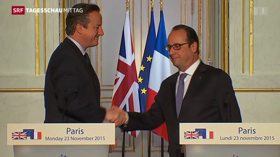 Cameron verspricht Frankreich Unterstützung