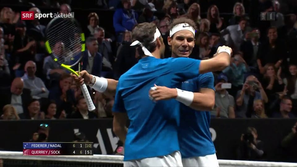 Federer/Nadal gewinnen im Doppel