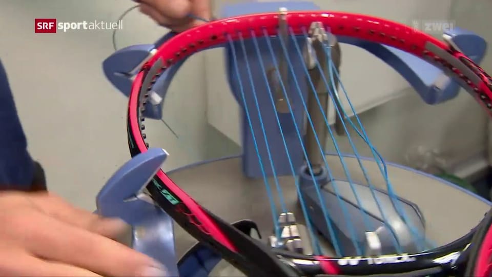 So werden in Wimbledon die Rackets bespannt