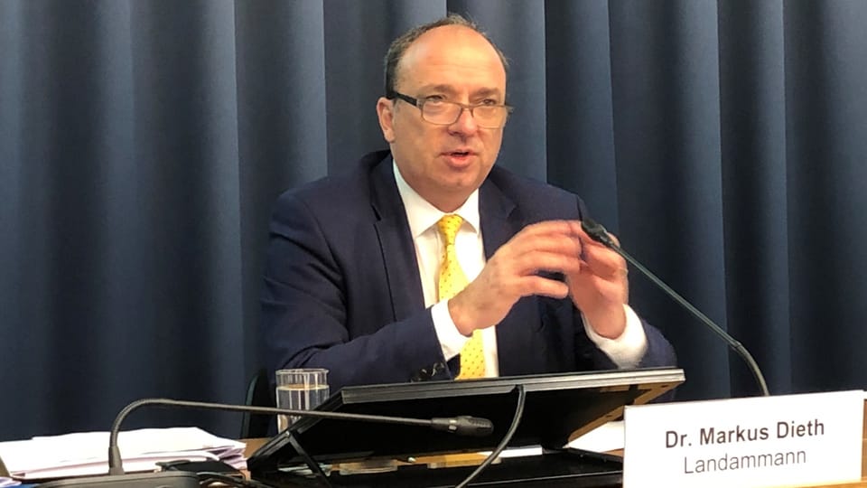 Finanzdirektor Markus Dieth will rasche «Corona-Hilfe»