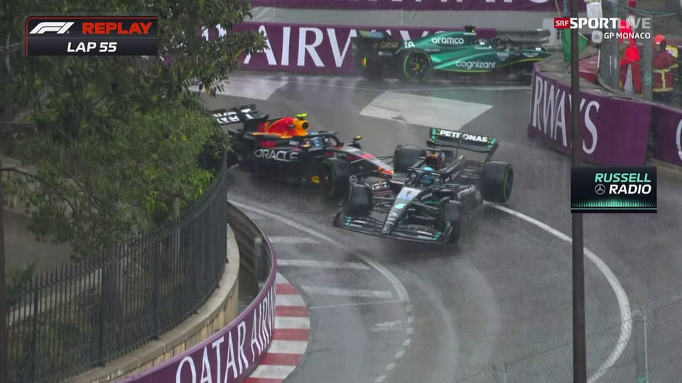 GP Monaco wird zur Rutschpartie: F1-Boliden fliegen reihenweise ab