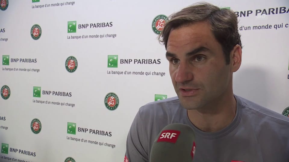Federer: «Es war ziemlich hell mit all den weissen Mützen»
