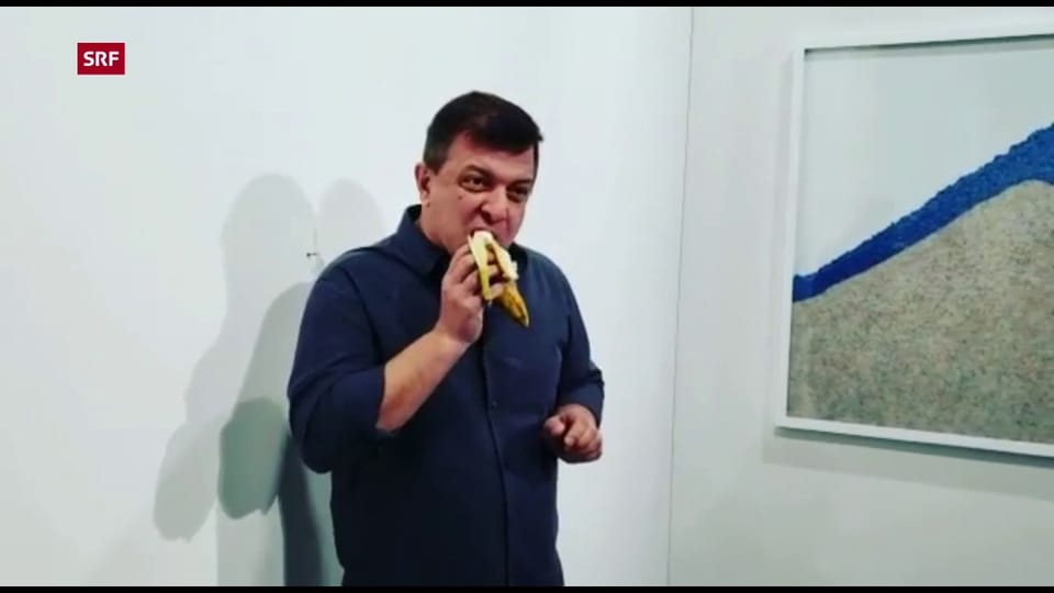 David Datuna verspeist die 120'000-Dollar-Banane